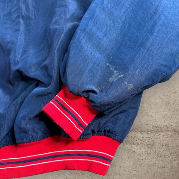 Vintage Cleveland Indians Starter Jacket Large Script MLB Diamond Collection 90s - Picture 5 of 15